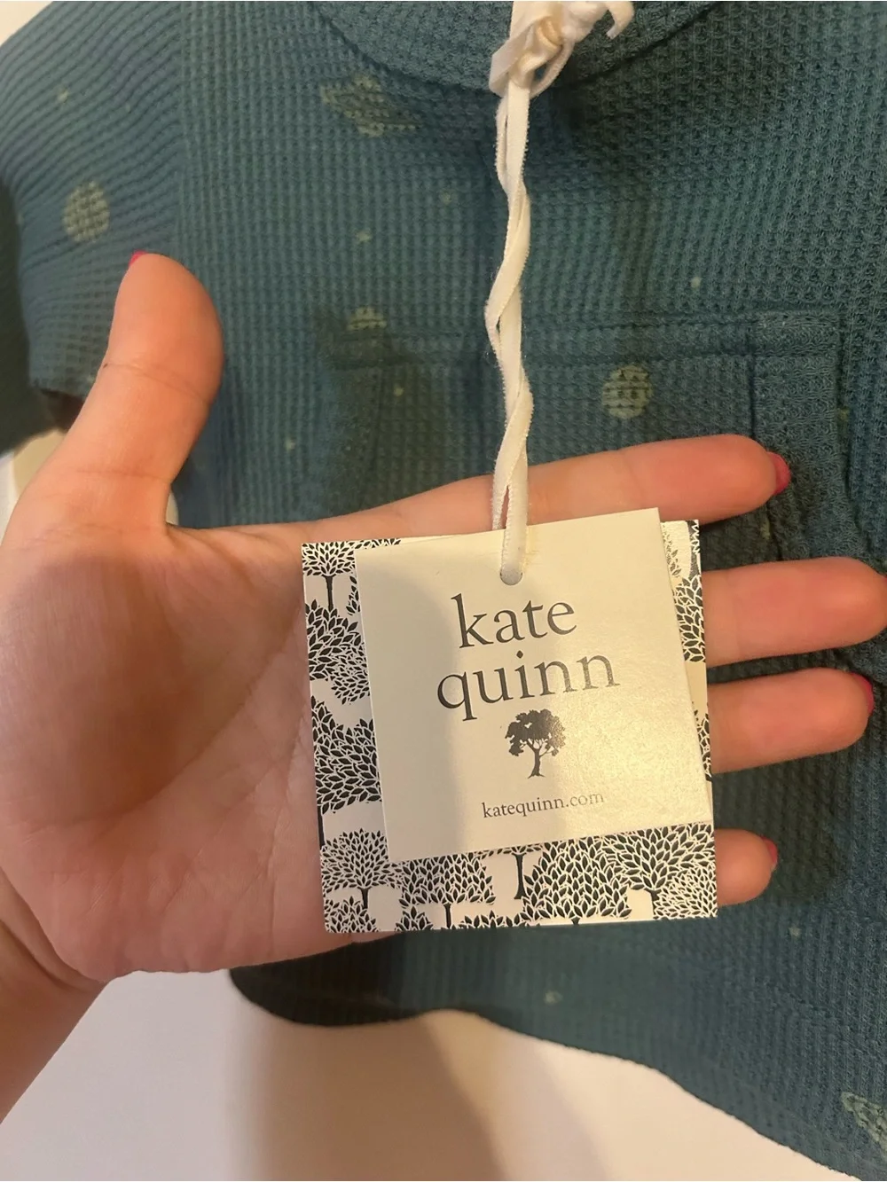 NWT Kate Quinn Waffle Knit Shirt